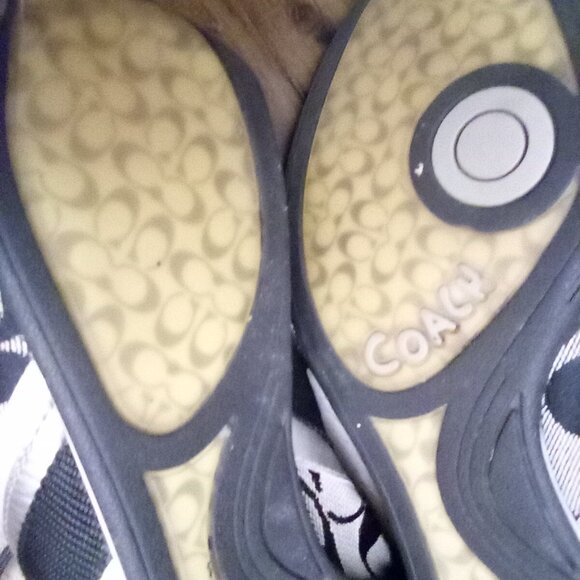 Coach Jayme sneakers. Size 8.5 Black and grey. Preloved - Picture 8 of 8